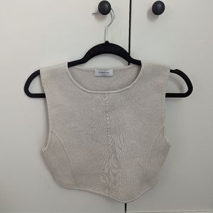 ARITZIA BABATON GALLERY SCULPT KNIT SEAMED TANK M